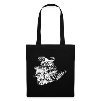 Engine Gift Car Car Fans Mechanics - Tote Bag - black - Front