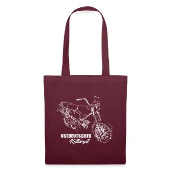 Simson S51 - Ostdeutsches Kulturgut ! - Stoffbeutel - Burgunderrot - Vorne