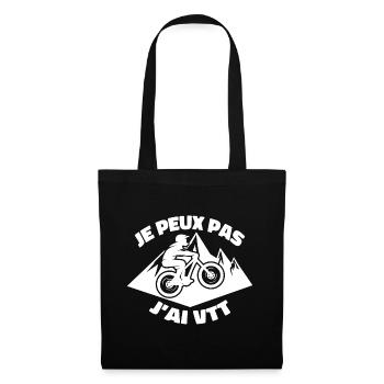 Je Peux Pas J'ai VTT - Sac en tissu - noir - Devant