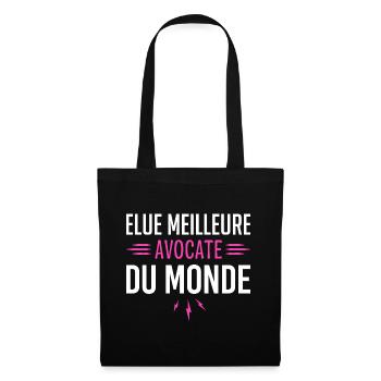 Avocate Design Drole pour Avocate - Sac en tissu - noir - Devant