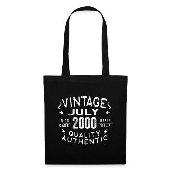 July 2000 Birthday in 2000 Birthday Gift - Tote Bag - black - Front