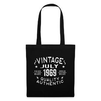 Juillet 1969 Anniversaire en 1969 Cadeau d’anniversaire - Sac en tissu - noir - Devant