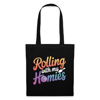 Bowling Bowler Pin Ball Bowling Ball - Sac en tissu - noir - Devant