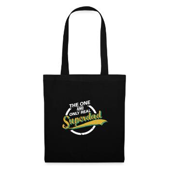 The One And Only Real Superdad Father's Day Dad - Tote Bag - black - Front