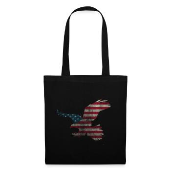Eagle American Flag July 4 USA Patriotic - Tote Bag - black - Front