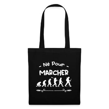 né pour marcher évolution - Sac en tissu - noir - Devant