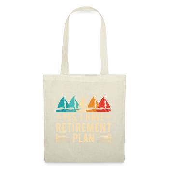 Régime de retraite de voile Voilier marin à la retraite - Sac en tissu - nature - Devant