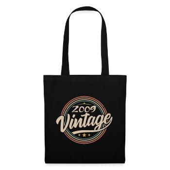 2009 Vintage 2009 Birthday Gift - Retro Style 2009 - Tote Bag - black - Front