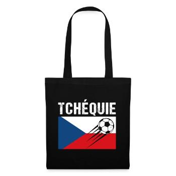 Czech Flag Soccer Czech Soccer Gift - Tote Bag - black - Front