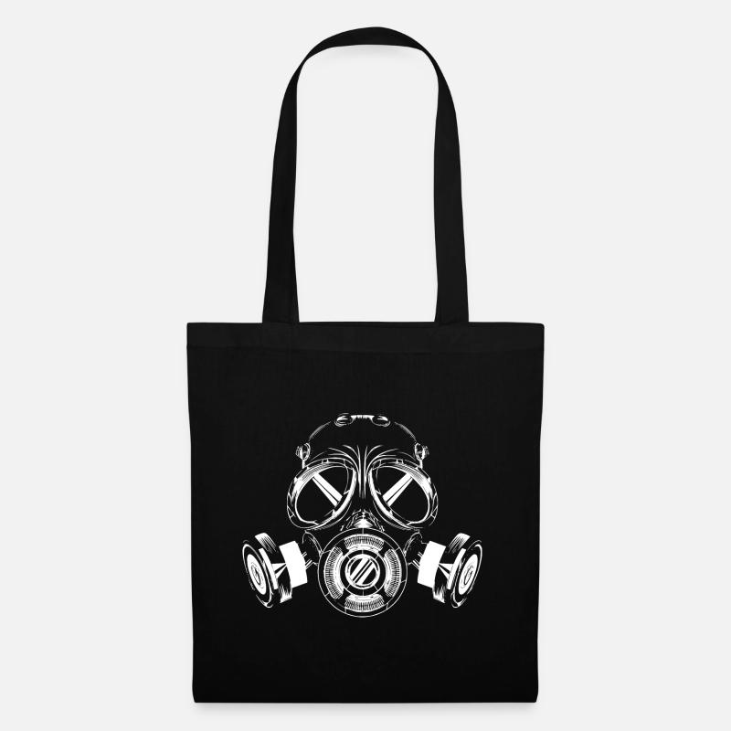 GASMASKE - Stoffbeutel - Schwarz
