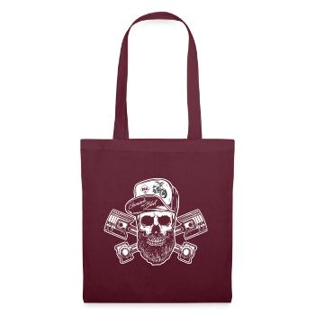 Simson S51 - Mélange dans le sang - Visseuse Skull - Sac en tissu - bordeaux - Devant