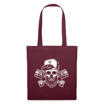 IFA mobile DDR - Mechanic Skull - Tote Bag - burgundy - Front