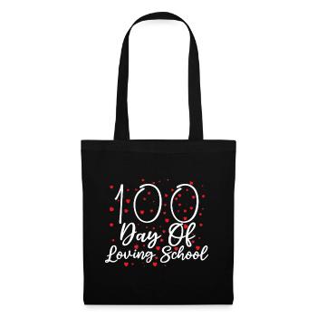 100 Days of Loving School| 100 school days - Tote Bag - black - Front