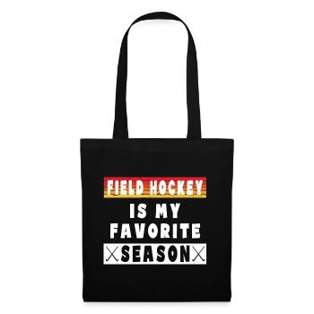 Le hockey sur gazon est ma saison préférée de hockey en salle - Sac en tissu - noir - Devant