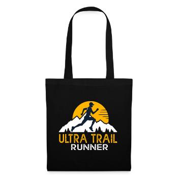 ultra trail runner cadeau homme running run courir - Sac en tissu - noir - Devant