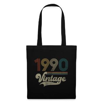 Vintage Birthday 1990 - Tote Bag - black - Front