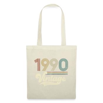 Vintage Anniversaire 1990 - Sac en tissu - nature - Devant