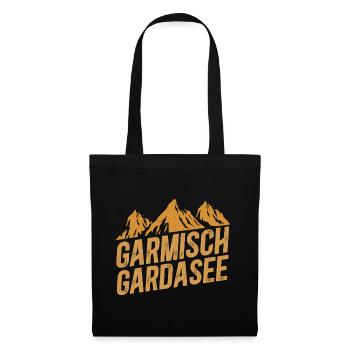 Crossing the Alps Garmisch Lake Garda - Tote Bag - black - Front