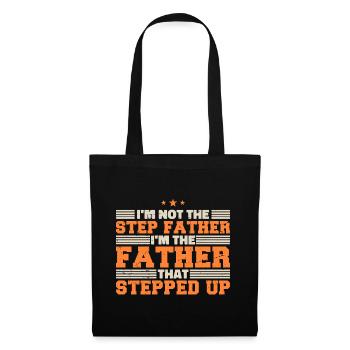 Papa Stolze Tochter Vater Sohn Geschenk Lied - Stoffbeutel - Schwarz - Vorne