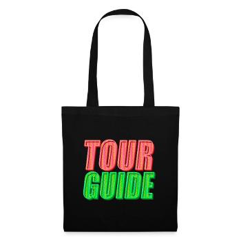 Guide touristique | Explorez le monde avec style - Sac en tissu - noir - Devant