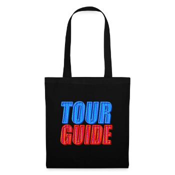 Guide touristique | Explorez le monde avec style - Sac en tissu - noir - Devant