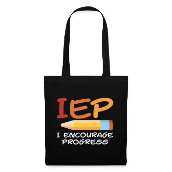IEP SPED Teacher Art | Special Education Teacher - Tote Bag - black - Front
