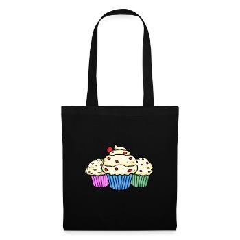Muffin - Sac en tissu - noir - Devant