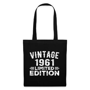 Year of birth 1961 Year of birth 1961 vintage - Tote Bag - black - Front