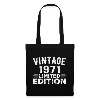 Year of birth 1971 Year of birth 1971 vintage - Tote Bag - black - Front