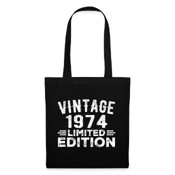 Year of birth 1974 Year of birth 1974 vintage - Tote Bag - black - Front