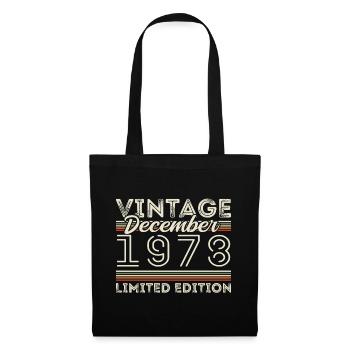 Vintage December 1978 - 47th Anniversary December - Tote Bag - black - Front