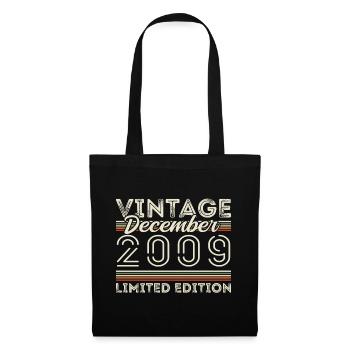 Vintage December 2009 - 16th Anniversary December - Tote Bag - black - Front