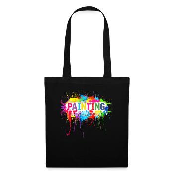 Painter Artist Art Paint Painting Brush Paint - Tote Bag - black - Front