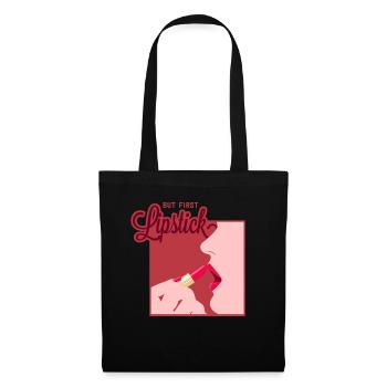Rouge à lèvres cosmétiques Maquillage - Sac en tissu - noir - Devant