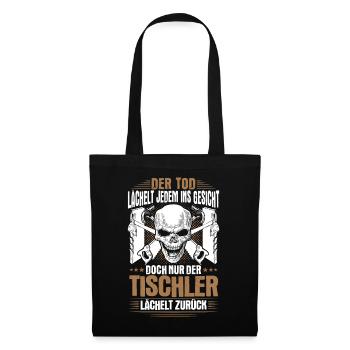 Tischler Schreiner Tischlerei Schreinerei Geschenk - Stoffbeutel - Schwarz - Vorne