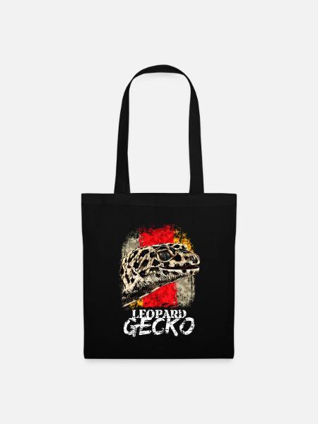 Gecko Lizard Leopard Gecko - Tote Bag - black