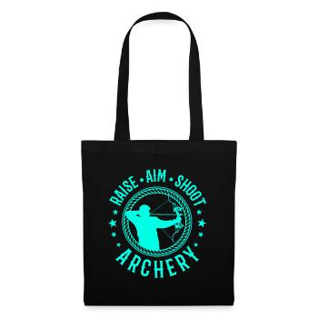 Tir à l'arc flèche arc cadeau sport - Sac en tissu - noir - Devant
