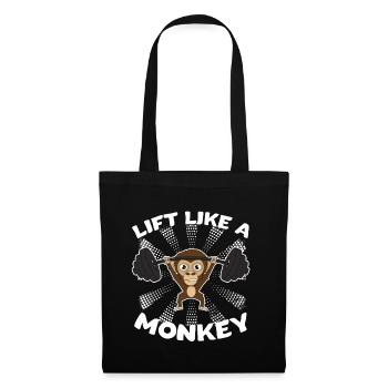 Monkey Fitness Sports Bicep Gift - Tote Bag - black - Front