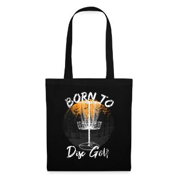 Disc Golf Frisbee Geschenk - Stoffbeutel - Schwarz - Vorne