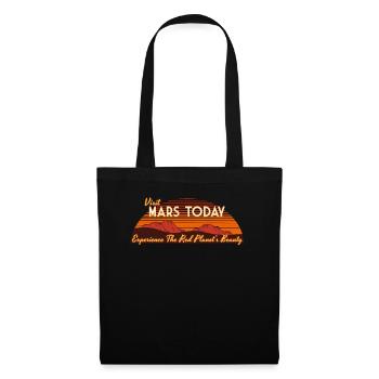 Rétro Voyage Spatial Planète Mars Vintage Space - Sac en tissu - noir - Devant
