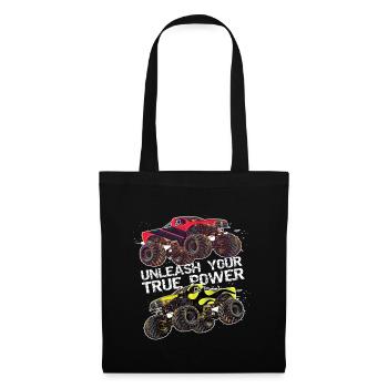Camion monstre - Sac en tissu - noir - Devant