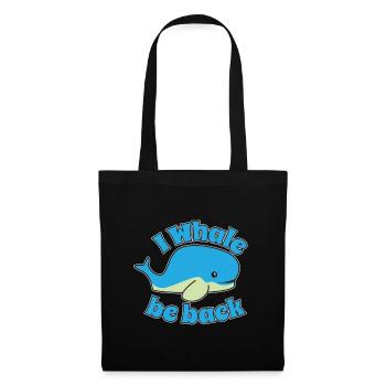 Baleine bébé - Sac en tissu - noir - Devant