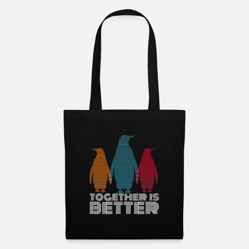 penguin - Tote Bag - black