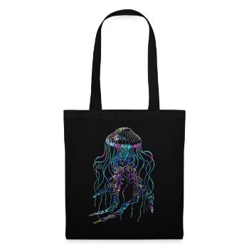 Méduses psychédéliques Trippy Tentacules Océan - Sac en tissu - noir - Devant