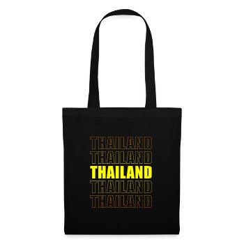 Thaïlande - Sac en tissu - noir - Devant