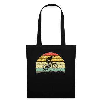 Vélo de montagne VTT rétro Vintage Mountains Bike - Sac en tissu - noir - Devant