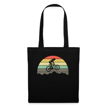 Vélo de montagne VTT Vélo Rétro Vintage Montagnes Vélo - Sac en tissu - noir - Devant