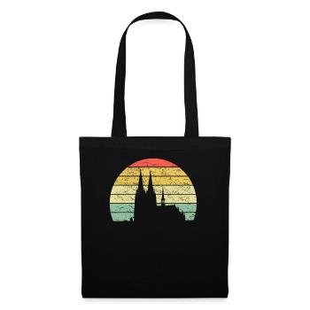 Cologne Cathedral Skyline Cologne Retro Vintage Gift Idea - Tote Bag - black - Front