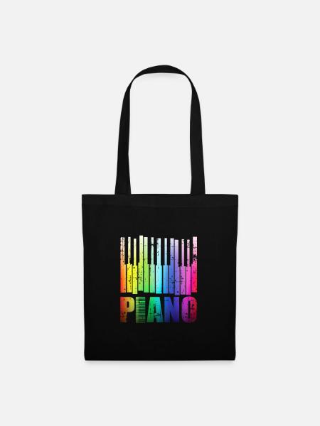 Piano - Stoffbeutel - Schwarz