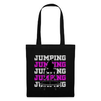 Jumping Trampoline Fitness Workout Trend Sport - Tote Bag - black - Front